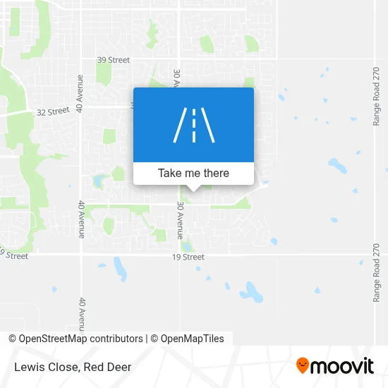 Lewis Close map
