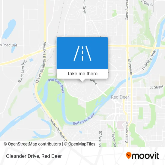 Oleander Drive map