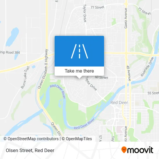 Olsen Street map
