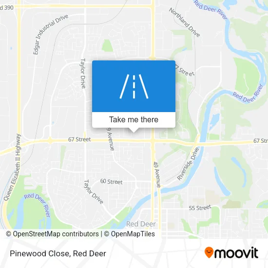 Pinewood Close map