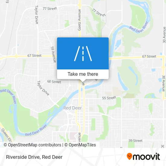 Riverside Drive map