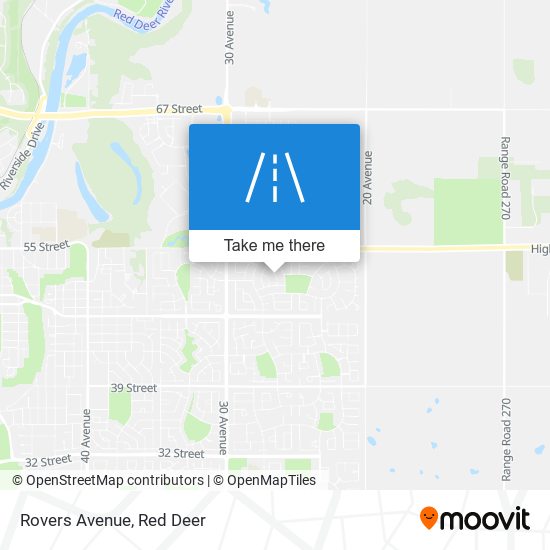 Rovers Avenue map
