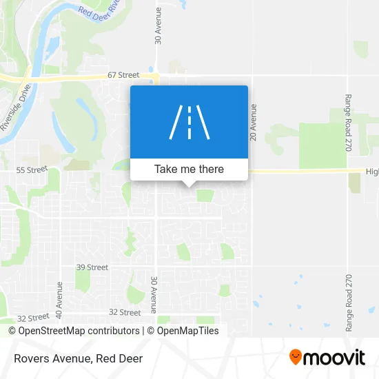Rovers Avenue map