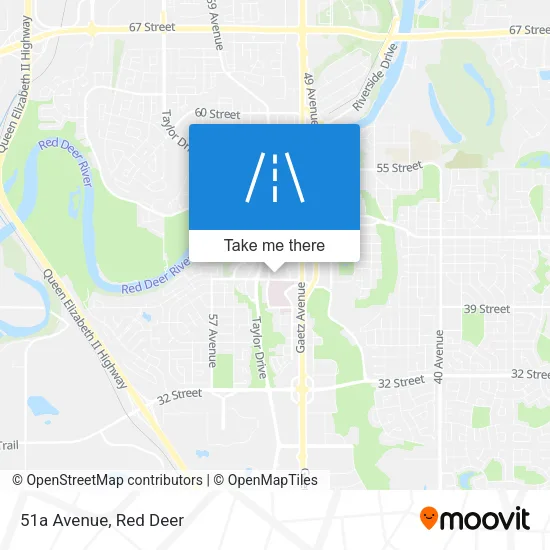 51a Avenue map