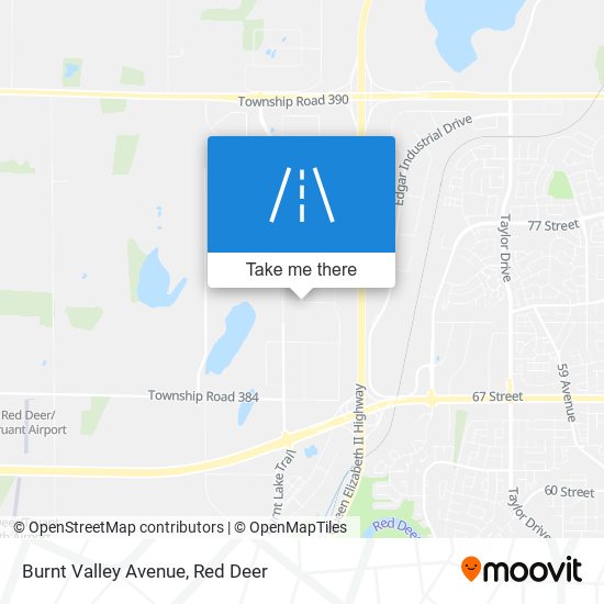 Burnt Valley Avenue map