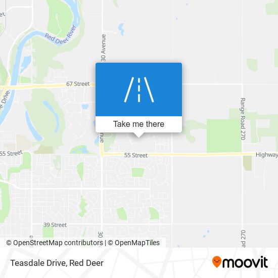 Teasdale Drive map