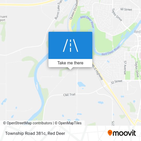 Township Road 381c map
