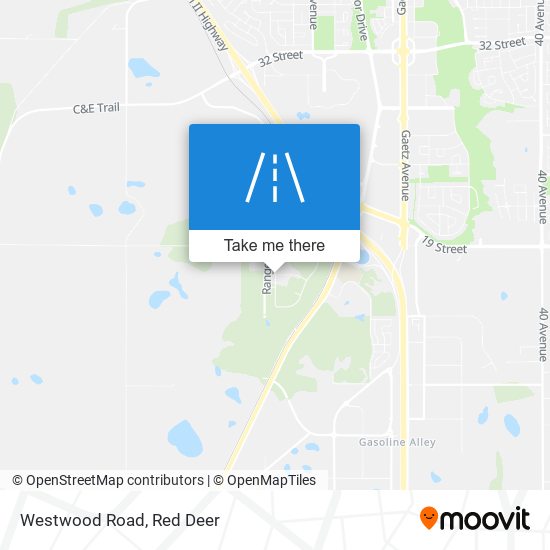 Westwood Road map