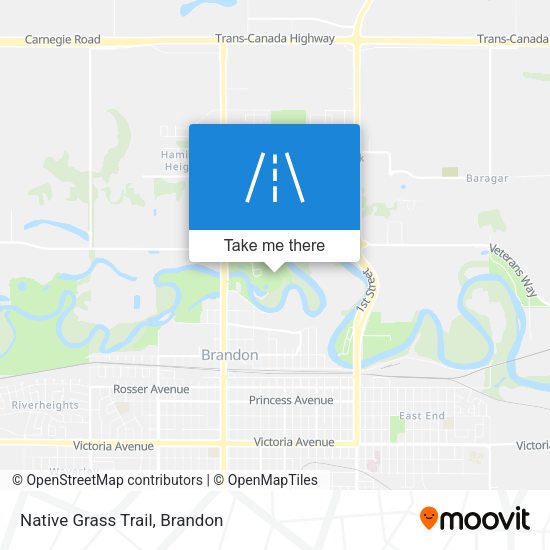 Native Grass Trail map