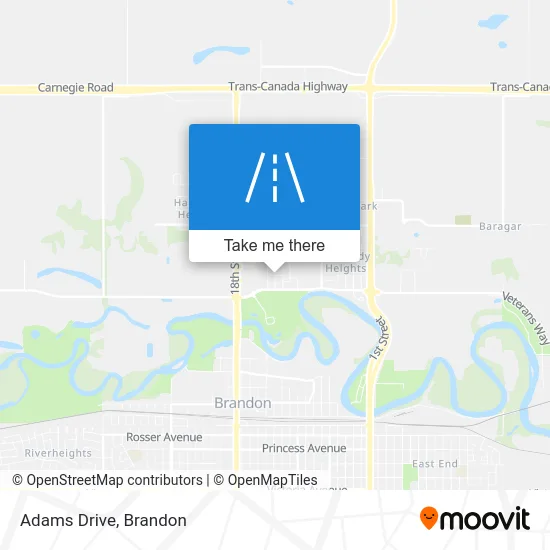 Adams Drive map