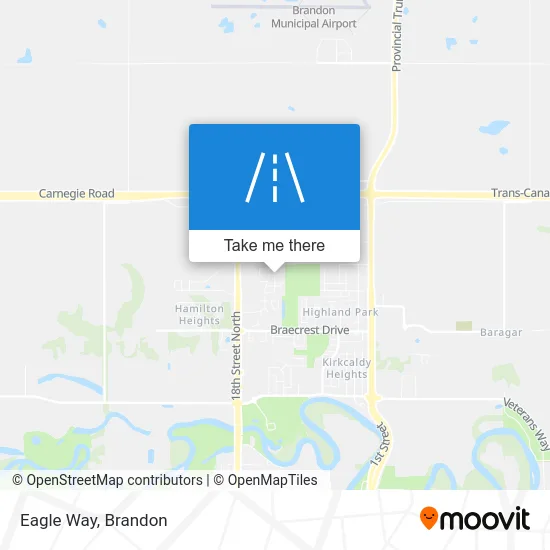 Eagle Way map