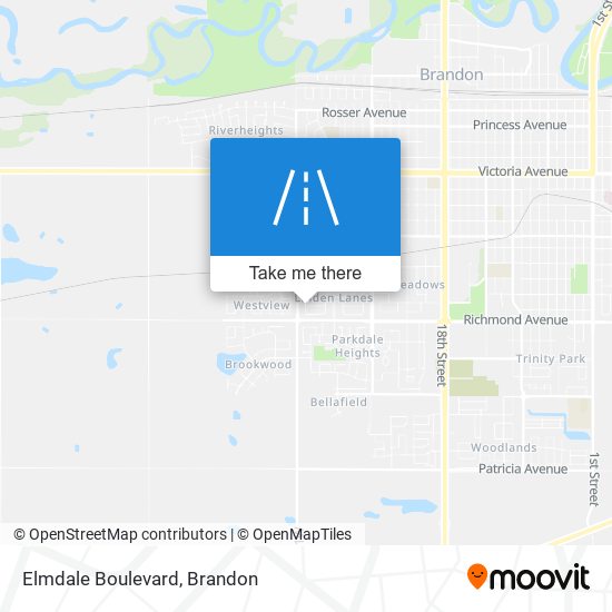 Elmdale Boulevard map