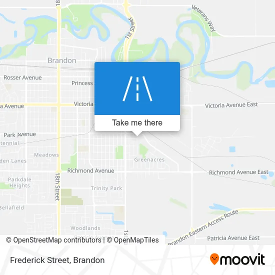 Frederick Street map