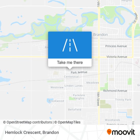 Hemlock Crescent map