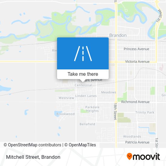 Mitchell Street map