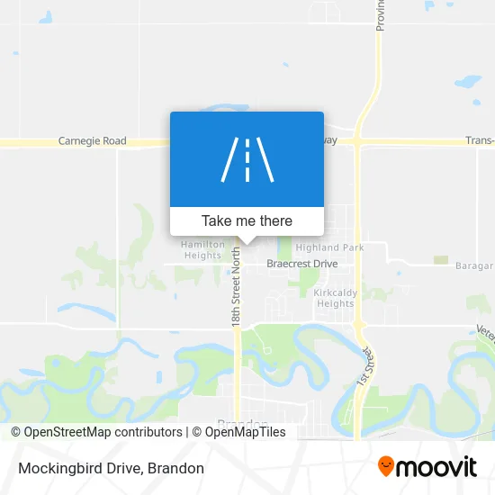 Mockingbird Drive map