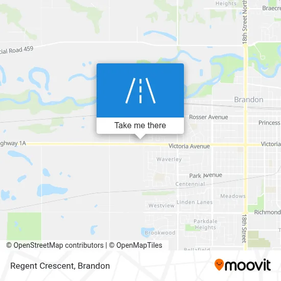 Regent Crescent map