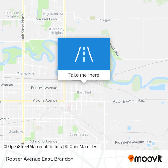 Rosser Avenue East map