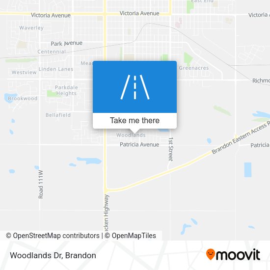 Woodlands Dr map