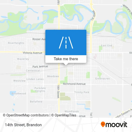 14th Street map