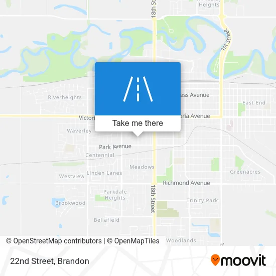22nd Street map