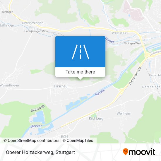 Oberer Holzackerweg map