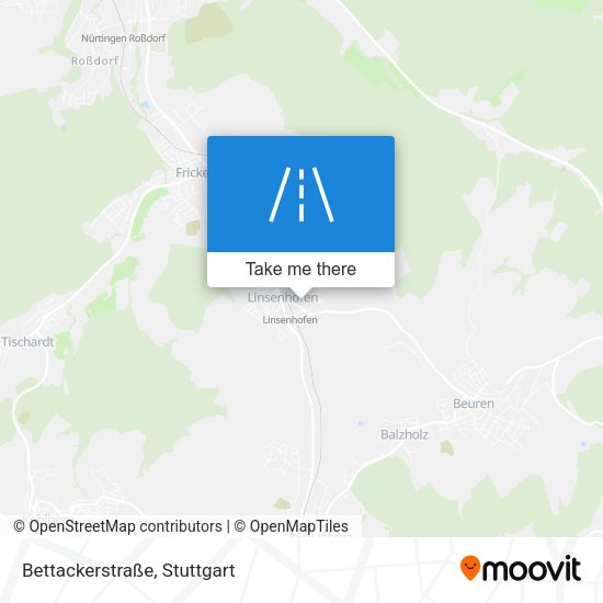 Bettackerstraße map