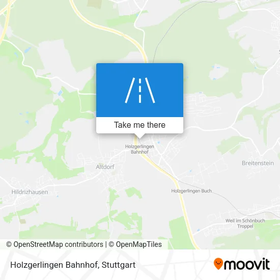 Карта Holzgerlingen Bahnhof