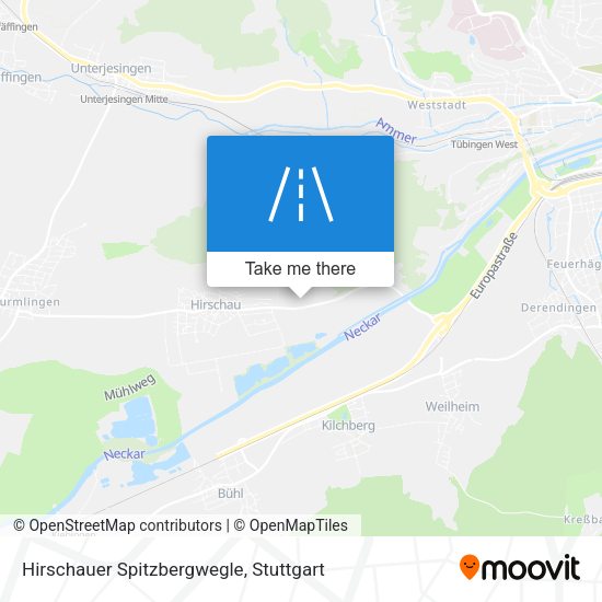 Hirschauer Spitzbergwegle map