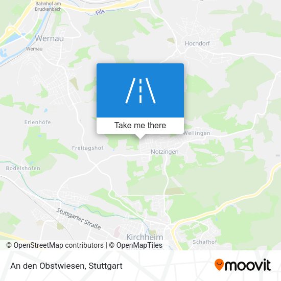 Карта An den Obstwiesen