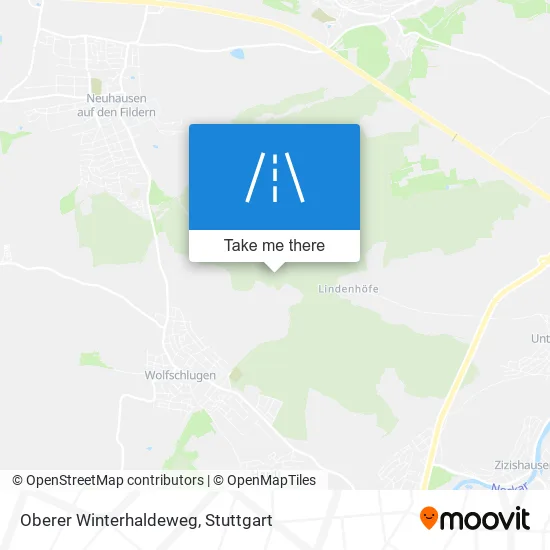 Карта Oberer Winterhaldeweg