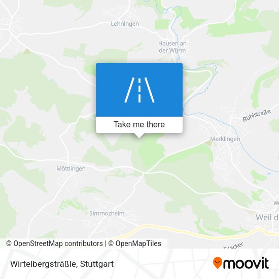 Wirtelbergsträßle map