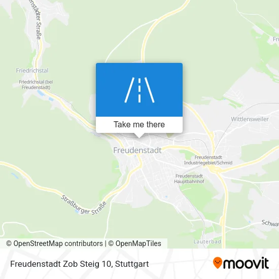 Карта Freudenstadt Zob Steig 10
