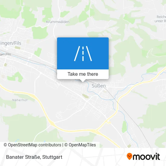 Карта Banater Straße