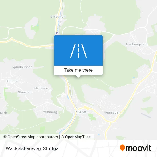 Карта Wackelsteinweg