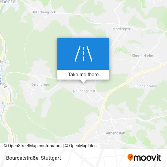 Карта Bourcetstraße