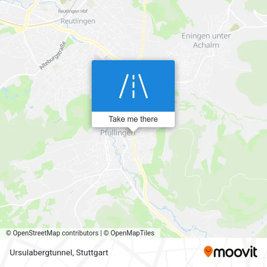 Карта Ursulabergtunnel