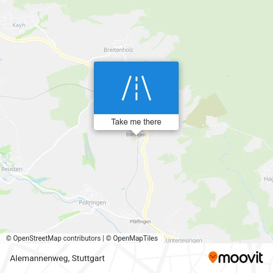 Карта Alemannenweg
