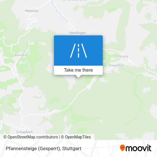 Pfannensteige (Gesperrt) map