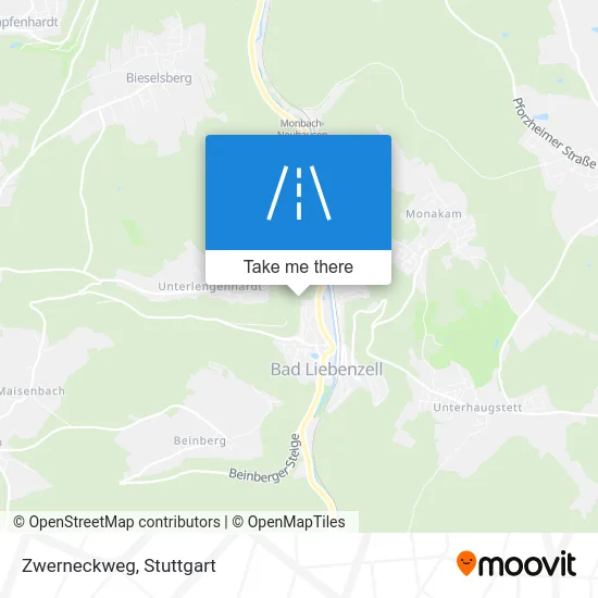 Карта Zwerneckweg