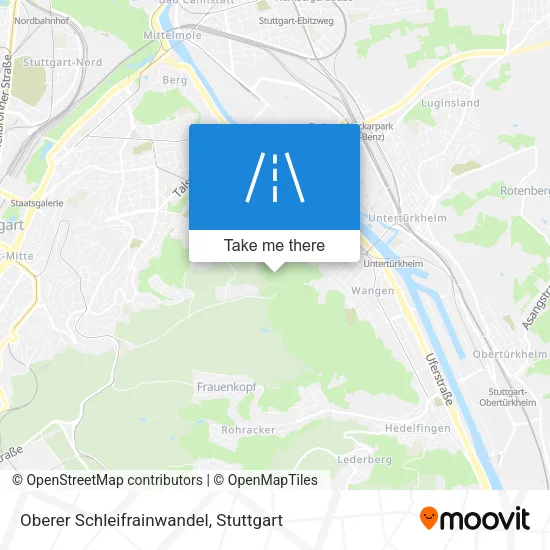Карта Oberer Schleifrainwandel