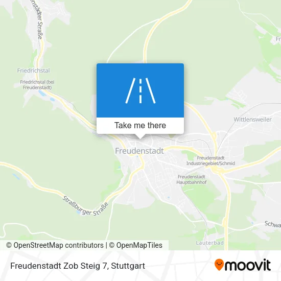 Карта Freudenstadt Zob Steig 7
