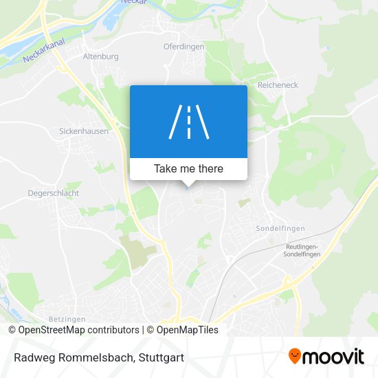 Карта Radweg Rommelsbach