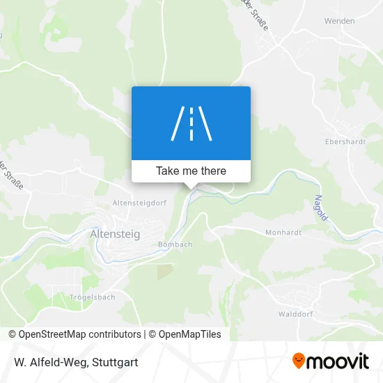 W. Alfeld-Weg map