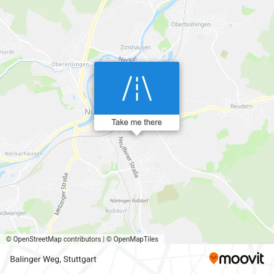 Карта Balinger Weg