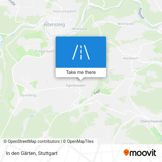 Карта In den Gärten