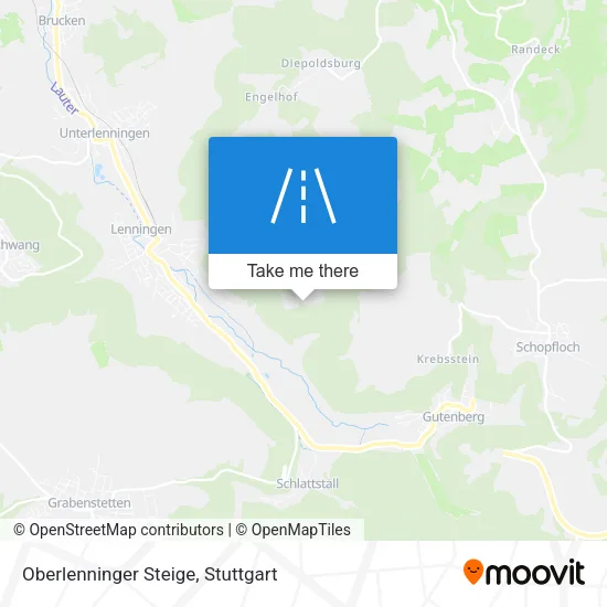 Карта Oberlenninger Steige