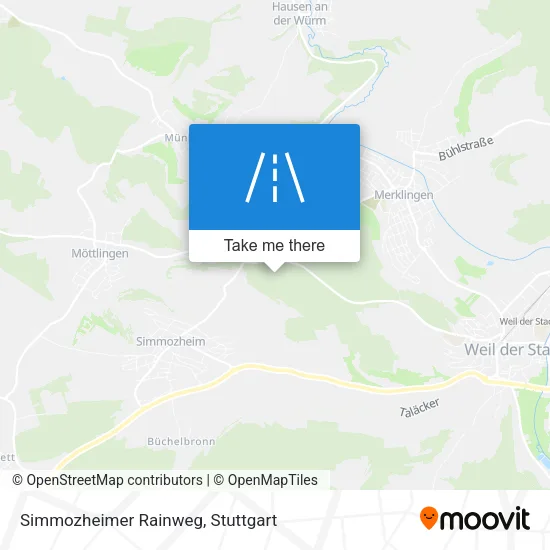 Карта Simmozheimer Rainweg