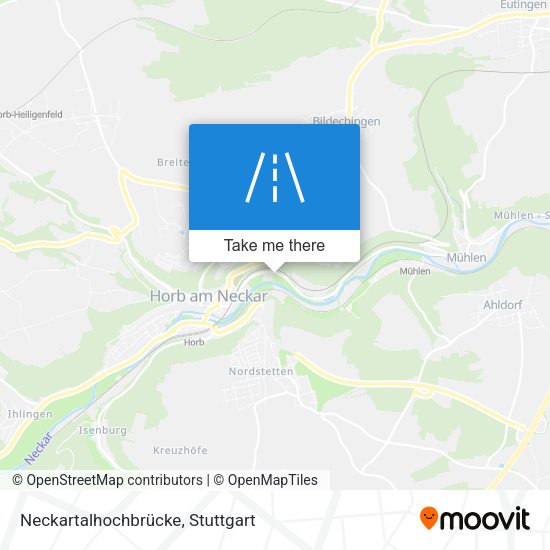 Neckartalhochbrücke map