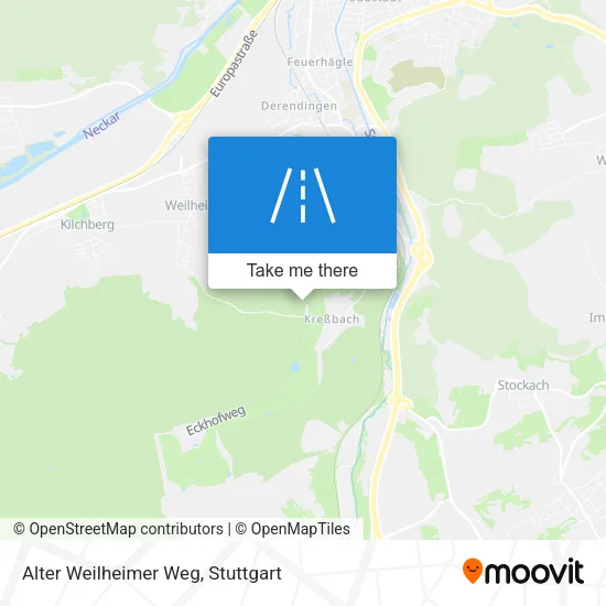 Карта Alter Weilheimer Weg